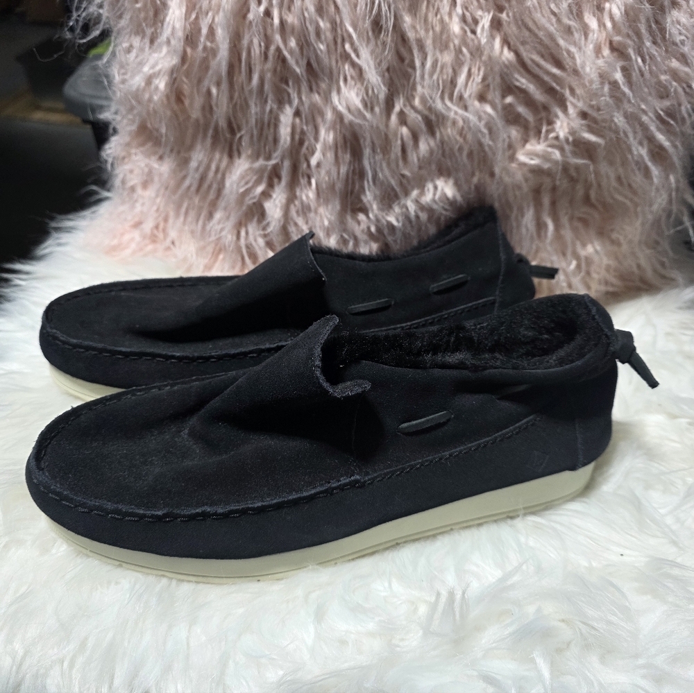 Sperry  Moc Slider Black Slip On Loafers
